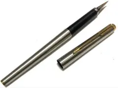 モンブラン 万年筆 14K 585刻印 GERMANY シルバー 細身【現状品