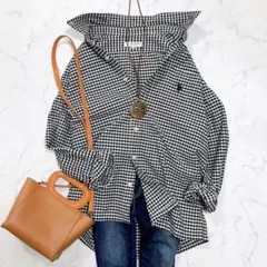 美品✨USポロアッスン BDシャツ ギンガムチェック 長袖 大きいサイズ XL