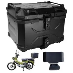 中古美品リアボックスT0128 バイク 45l トップケース オールブラック