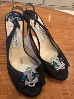 超美品⭐︎Jimmy Choo ジミーチュウ　ビジュー付きストラップサンダル　36