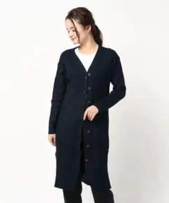AMERICAN HOLICリブロングカーディガン/ネイビーLのサムネイル
