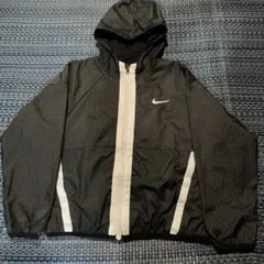 Nike フード付きジャケット ウィンドブレーカー 黒/グレー Lサイズ