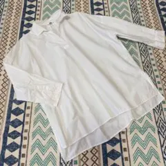 ユニクロ エクストラファインコットン スキッパーシャツ 白