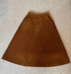 ユニクロ　コーディロイスカート　Sサイズ ブラウン