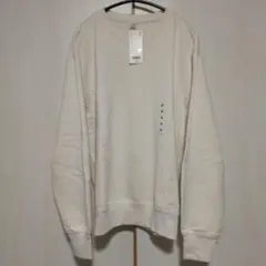 【新品タグ付き】ユニクロ トップス スウェットシャツ トレーナー メンズ M 白のサムネイル