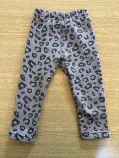 韓国子ども服 POISSON ヒョウ柄裏起毛パンツ 80cm相当