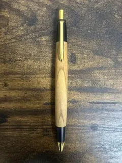 ボナンペン マーブルウッド 木軸 シャープペンシル ゴールド金具