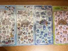 ディズニープチドロップステッカー　4種4枚