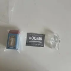 ムーミンミニチュアパッケージコレクション　ニョロニョロ　クリアソフビフィギュア