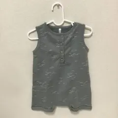 Rylee+Cru スリーブレスロンパース　グリーン　12m〜18m