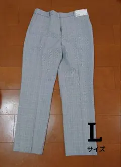 【新品タグ付き】ユニクロ　EZYアンクルパンツ　2ウェイストレッチ　Ｌ　チェック