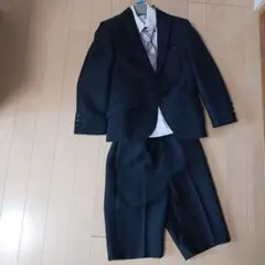 フォーマルスーツ 100cm~ 黒 ジャケット・シャツ・ネクタイ付き