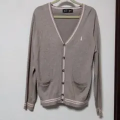 EAST BOY ベージュ Vネック カーディガン