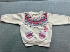 ミキハウス　ホットビスケット　90 トレーナー　女の子