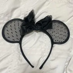 黒シアー ミニーカチューシャ