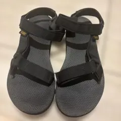 Teva テバ　ブラック スポーツサンダル　24cm