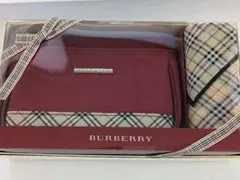 BURBERRY バーバリー ノバチェック ポーチ ハンカチ セット ブラック