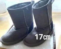 17㎝　ムートンブーツ　スエード　ボア　裏起毛　gravis ブーツ