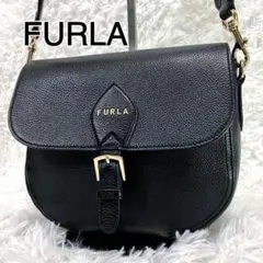 現行✨美品✨　FURLA　ウラニア　ショルダーバッグ　レザー　ブラック