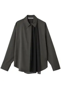 【MIDIUMISOLID】sheer layered shirtのサムネイル