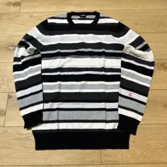 DIESEL ボーダー クルーネック ニット セーターのサムネイル