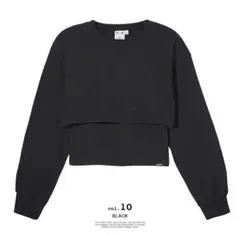 x-girl トップス長袖スウェット クロップド丈