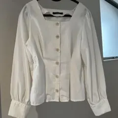 【w closet】スクエアネック ブラウス シャツ レディースのサムネイル