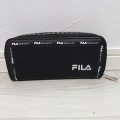 FILA ラウンドファスナー長財布 ブラック