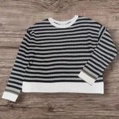 GU ジーユー マルチボーダーニット セーター Lサイズ ZA412