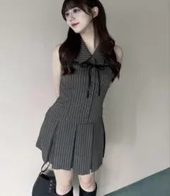 OLIVE des OLIVE ノースリーブシャツミニワンピース