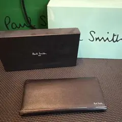 Paul Smith ブラックレザー 長財布　ポールスミス