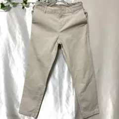 【無印良品】 M/白　アイボリー　チノパン　コーデュロイ　カジュアル　春夏秋