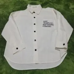 branshes白キッズシャツ　110cm