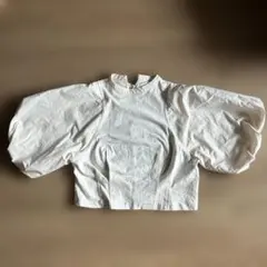willfully ウィルフリー ボリュームスリーブ ブラウス ホワイトリネン 