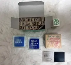 アルファベットスタンプとインクパッドセット
