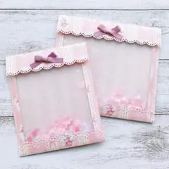 【Sold】★シェイカーポケットNo.52リボン付大小セット★おすそ分けファイル