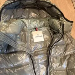 MONCLER グレー ロングダウンジャケット
