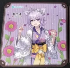 猫又おかゆ コースター ホロライブ 極楽湯 フロライフ