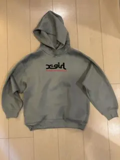 x-girl グレー パーカー 130cm