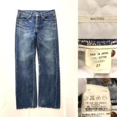 2913 MACPHEE トゥモローランド デニム パンツ ジーンズ 27インチのサムネイル