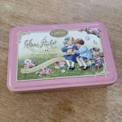 Caffarel 空き缶 ピンク