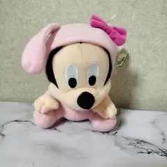 ミッキーマウス うさぎ耳付きぬいぐるみ　約18cm