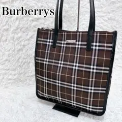 美品✨Burberrys トートバッグ ノバチェック A4可 レザー キャンバスのサムネイル