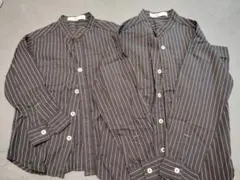 ストライプシャツ 兄弟お揃い