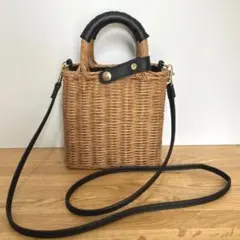 The Bagmati かごバッグ スクエア ミニ 2WAY ショルダー 美品