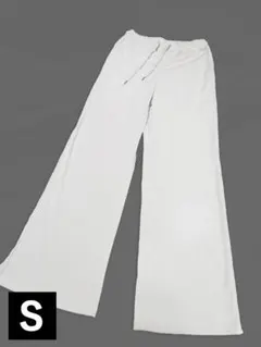 GU プリーツパンツ ドローストリング ワイドパンツ Sサイズ