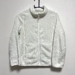 UNIQLO kids フリース アウター ホワイト 150cm