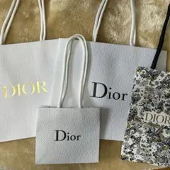 Dior ギフト袋 4個セット ホワイト