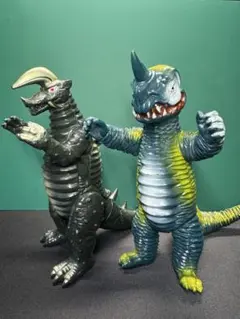 アボラス　ブラックキング　ウルトラ怪獣　ソフビ　BANDAI 1983年日本製