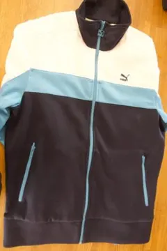 Puma ジップアップジャケット ネイビー/ホワイト/ブルー